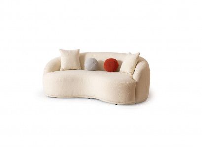 Modern sofa 3-seater designer furniture white color style couches sofas 230cm